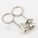 1 paar schattige baby fopspeen patroon sleutelhanger zuigfles Sleutelhanger liefhebbers sleutelhanger cadeau
