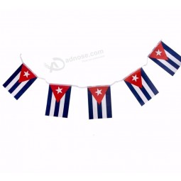 14x21cm 10m Kuba Schnur Übergabe Schnur Banner Innendekoration Flagge