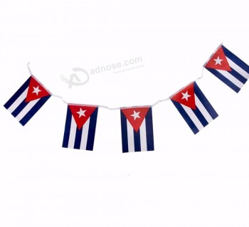 14x21cm 10m Kuba Schnur Übergabe Schnur Banner Innendekoration Flagge
