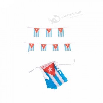 カスタムデザイン印刷キューバ文字列旗布フラグ