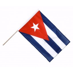 custom printing waving hand small mini cuban flag 4x6