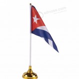 2019 new popular boss table stand cuba country desk flag