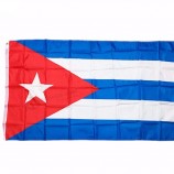 真鍮のグロメット、ポリエステル国旗と高品質3 x 5 FTキューバ旗