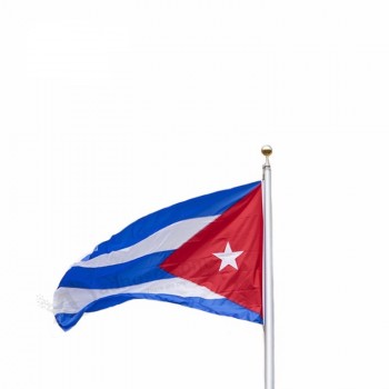 hoogwaardig polyester materiaal op maat 3x5 Cubaanse vlag met verschillende drukmethode