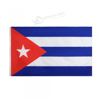 1 pc disponível pronto Para enviar 3x5 Ft 90x150cm CU bandeira cubana de Cuba