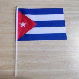 Customized print Cuba Hand Held Flag with high quality