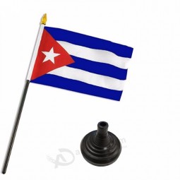 Supply durable good quality small Cuba table flag