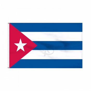 고품질을 가진 주문을 받아서 만들어진 쿠바 국기