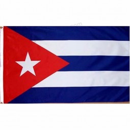 Bandera de cuba de poliéster impresa de doble cara de alta calidad de 150x90 cm