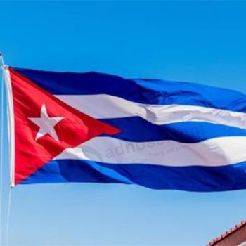 barato bandeira nacional de cuba personalizado com alta qualidade
