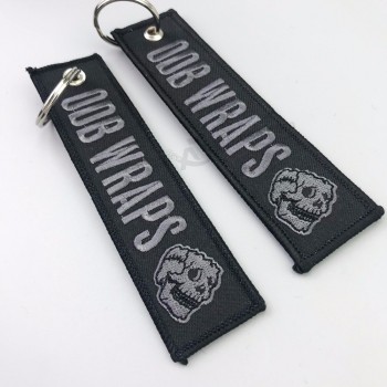 custom fabric Promotion Flight Embroidery Keychain