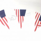 USA flag bunt american national bunting flag with string