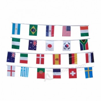 wimpel streamers / bunting wereld string vlag