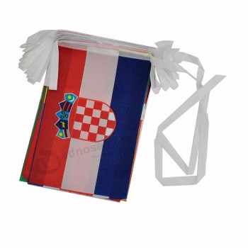 promotionele gecoat papier bunting string vlag custom