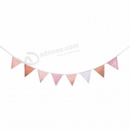 도매 인쇄 폴리 에스테 주문 축제 훈장은 상표가 붙은 직물 깃발 천을 착색했습니다