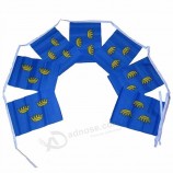 bandiera decorativa della stamina della stringa del paese del tessuto del poliestere del partito di festival