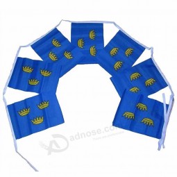 festivalfeest decoratieve polyester stof land string bunting banner