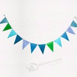 outdoor indoor polyestergewebe festival dekorative bunting benutzerdefinierte dreieck flagge banner