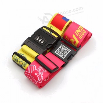 Adjustable Travel lightweight luggage straps Extra Long Suitcase Belt with Security Lock