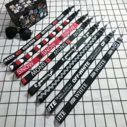 挂绳钥匙英文字母领带绑带钥匙ID卡健身房手机为iPhone小米表带USB徽章持有人DIY手机壳挂绳