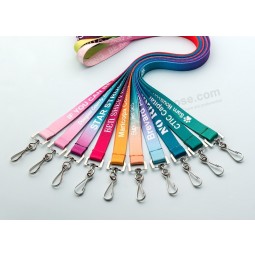 Rabatt drucken schlicht Umhängeband Lanyard Metallclip
