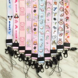 simpatico cordino porta tessera porta badge badge cartone animato collo cinghie chiave da palestra / cellulare porta USB fai da te appendere corda lariat cordino