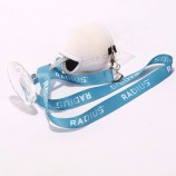 coppa per vino champagne con cordino in nylon con logo stampato