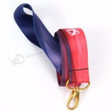 Cordones personalizados económicos con logotipo impreso Cordón de sublimación de poliéster