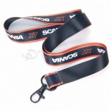 Cordones personalizados económicos con logotipo impreso Cordón de sublimación de poliéster