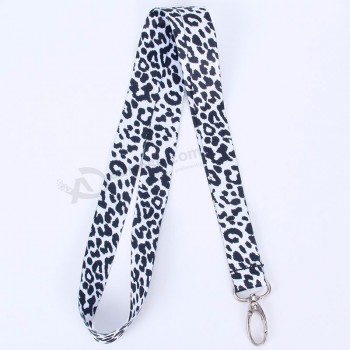 new unique leopard print transfer lanyard