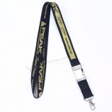 design personalizzato con fibbia in metallo con cordino jacquard ricamato per esposizione