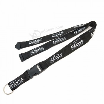 silkscreen printing lanyard with customized logo for students and stuffs