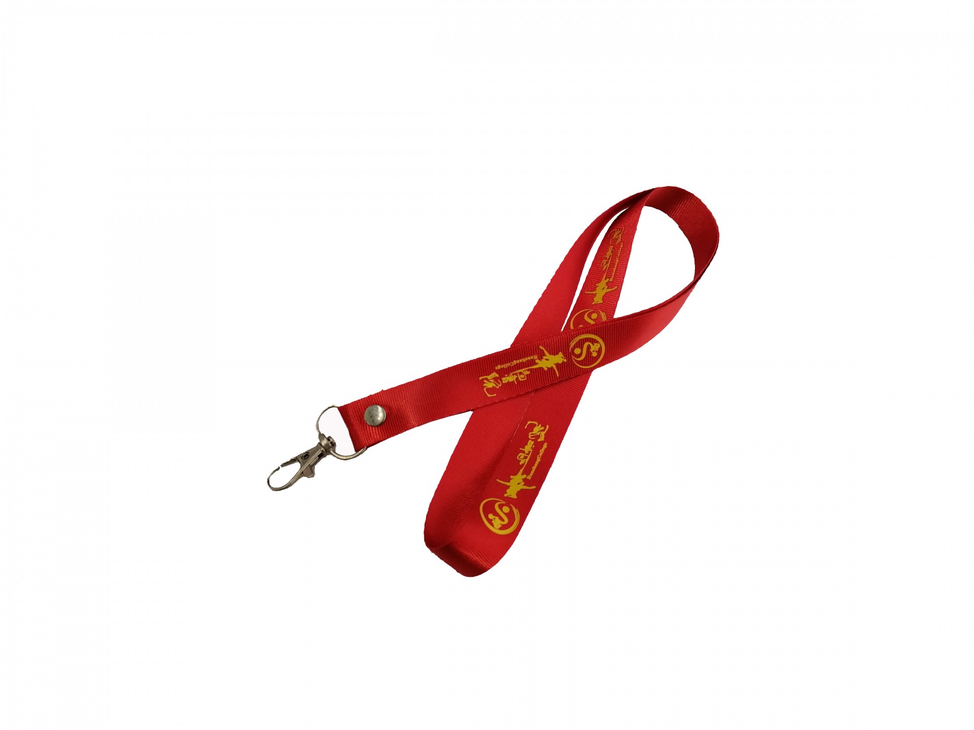 Custom durable polyester silkscreen printing lanyard for students