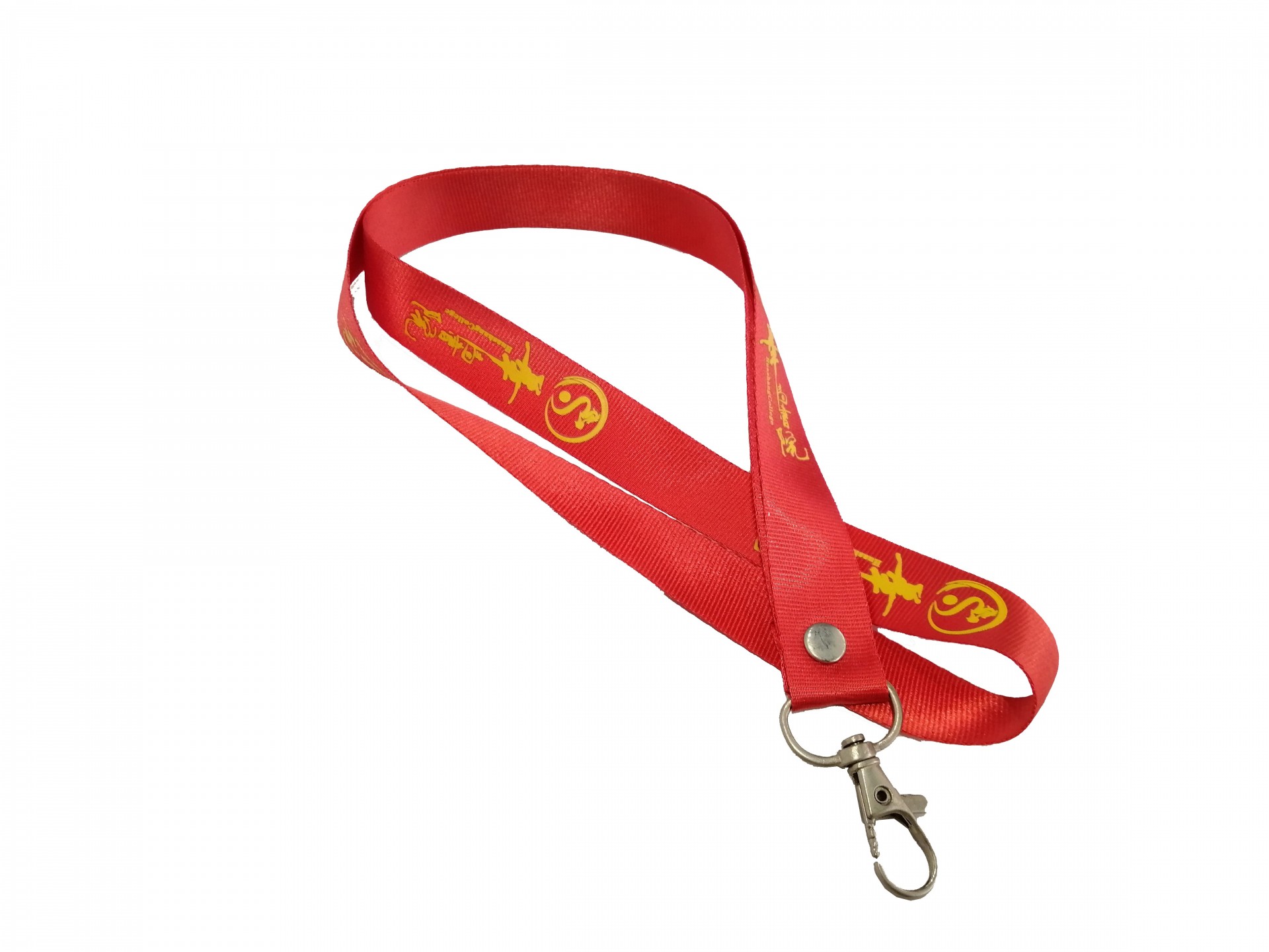 Custom durable polyester silkscreen printing lanyard for students