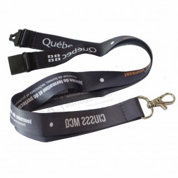 promotionele aangepaste afdrukken polyester sleutelhanger lanyard