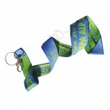 cordino personalizzato in sublimazione in poliestere con ganci in metallo