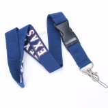 Großhandel benutzerdefinierte Polyester Siebdruck Flugzeug Schnalle Lanyard