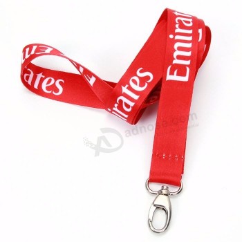 Silk Screen Printing Polyester  Lanyard For ID  Badge Holder  Free Ship