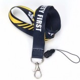 aangepaste logo polyester lanyard van telefoon accessoires gratis schip