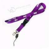 afdrukken logo nylon afgescheiden lanyards voor mobiele telefoon gratis verzending