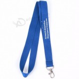 siebdruck jeder logo nylon lanyard mit metallhaken schiff frei