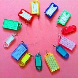 llaveros de plástico rectangulares etiqueta de equipaje etiquetas de mascotas etiqueta de identificación de clave para hotel etiqueta de identificación etiquetas llavero