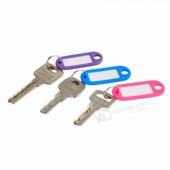 2019 nova venda quente 100 peças de plástico chave tags sortidas chave anéis ID tags etiqueta do cartão de nome para dropshipping 328