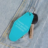 The golden girls keychain Key Tag shady pines retirement home Key chains blue plastic keyring for fans comedy jewelry for friend