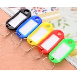 10pcs colorful keyring plastic luggage ID Bag label Key tags keychain 10 color key chains free choose
