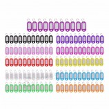 plastic name tags Key chain small size multi-color ID Tag Set for luggage