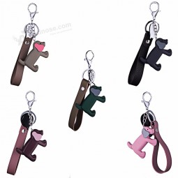 klassischer Anime-Film niedlicher Hund keychain Männer DIY Schmucksachen Plastikgummitierliebe SIE beschriften Umbauschlüsselring Autoanhänger niedliche Schlüsselketten