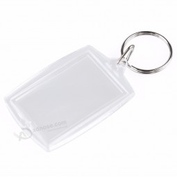 groothandel transparant blanco inzetstuk foto fotolijst sleutelhanger gesplitste sleutelhangers sleutelhangers ID-tags