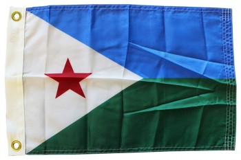 djibouti - bandera mundial de nylon de 12 