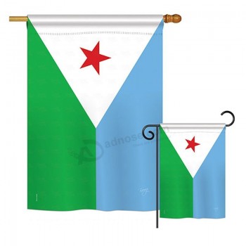 djibouti flags of The world nationality impressions decorative vertical house 28